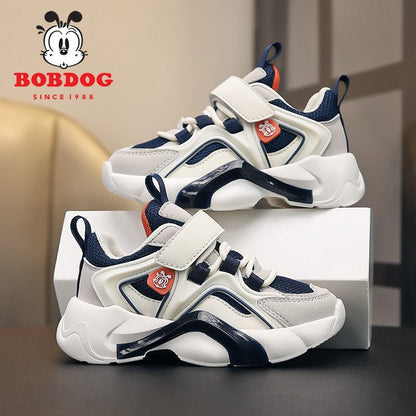 P Babu bean boys' shoes spring and autumn new mesh breathable soft sole wear-resistant and non-slip casual children's sports shoes