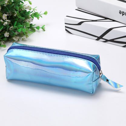 A high-capacity and powerful high-value stationery box with A ins, dirt resistant pencil case, minimalist style laser pencil case for elementary school students