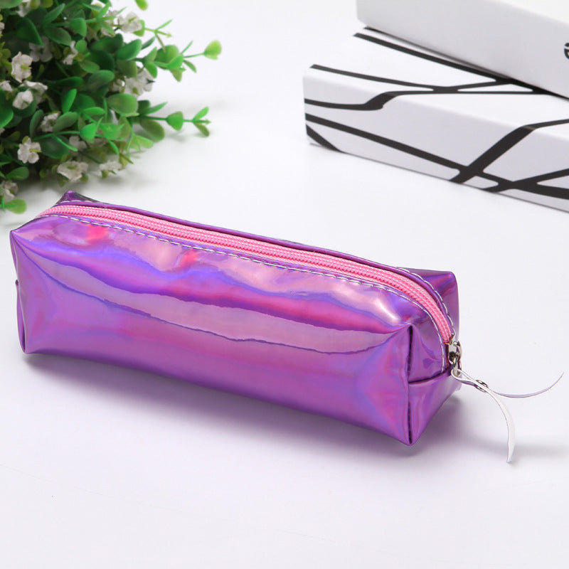 A high-capacity and powerful high-value stationery box with A ins, dirt resistant pencil case, minimalist style laser pencil case for elementary school students