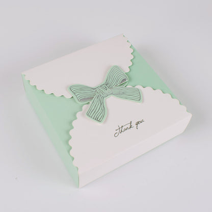 Caja de regalo con lazo grande y diseño de flores de jabón de cartón en versión coreana, caja creativa para repostería de dulces, venta al por mayor, pedido mínimo: 100 piezas 