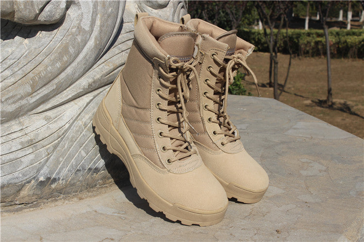 Tactical Boots Breathable High Top Boots COS Outdoor Men's Shoes Desert Boots Combat Boots Tactical Boots Mountaineering Shoes 1.3KG