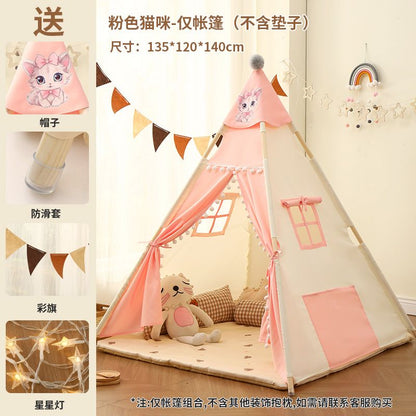 P ins children's tent indoor household baby playhouse boys and girls Indian small house princess toy castle