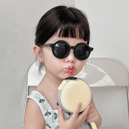 Children&#039;s sunglasses folding glasses baby sunglasses anti-ultraviolet summer boys and girls sunshade children tide.