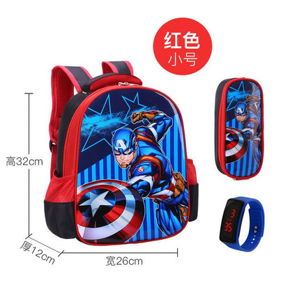 P School bags for male elementary school students, school bags for female Spider Man, grades 1-2-3-4-4-5-6, children's school bags, kindergarten school bags for female students