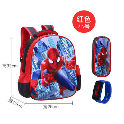 P School bags for male elementary school students, school bags for female Spider Man, grades 1-2-3-4-4-5-6, children's school bags, kindergarten school bags for female students