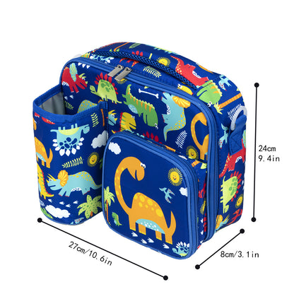 A explosions cute multi-pocket function lunch bag for office workers and students creative multifunctional lunch bag