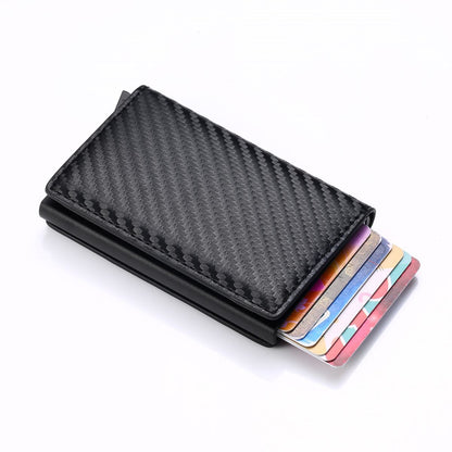 Amazon wihs popular RFID anti-theft brush aluminum alloy men's brake cartridge card bag card holder weight: 75g