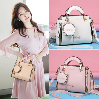 Solid Color Shoulder Bag Women's Fashion Simple Women's Bag Handbag