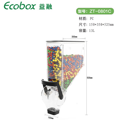 A Supermarket display box Household square storage box Inner support storage box Multi-style gravity box with lid Thickened transparent plastic