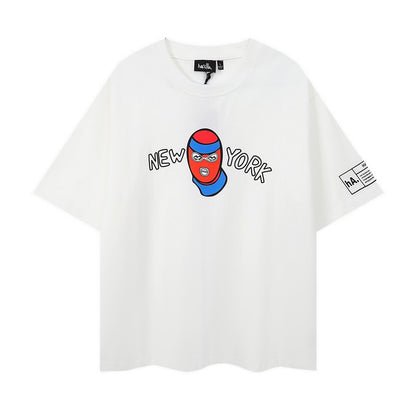 A HACULLA street minority art graffiti printed T-shirt bottoming shirt new cotton casual round neck and short sleeve in summer