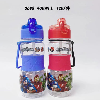 Un lote de pajitas a la venta, pajitas de dibujos animados para niños, vasos creativos de boca pequeña, vasos con asa, botellas de agua para estudiantes 