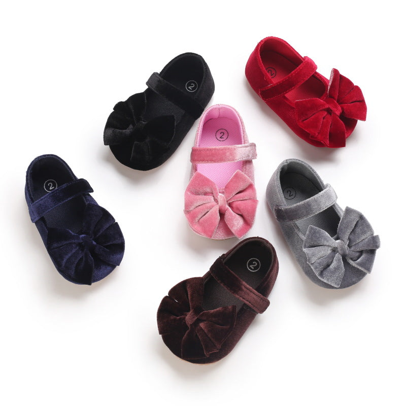 A Spring, summer and autumn 0-1 year old girl baby shoes soft sole fashion princess shoes baby toddler shoes