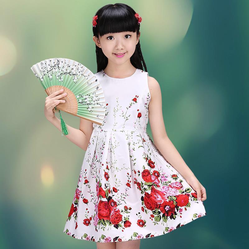 Girls&#039; summer dress Princess skirt cotton soft western style 2023 new children&#039;s skirt summer girl skirt