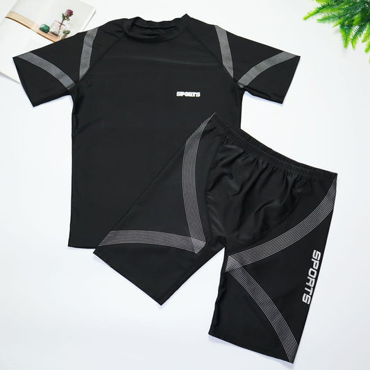 A New Men's Swimsuit Swimsuit Teen Adult Male Plus Size Swimsuit Men's Training Swimsuit 0.26KG