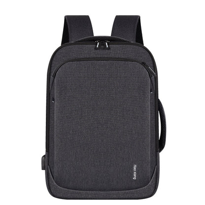 A men&#039;s backpack multi-purpose computer bag 15.6 inch business USB simple fashion backpack factory wholesale cross-border.