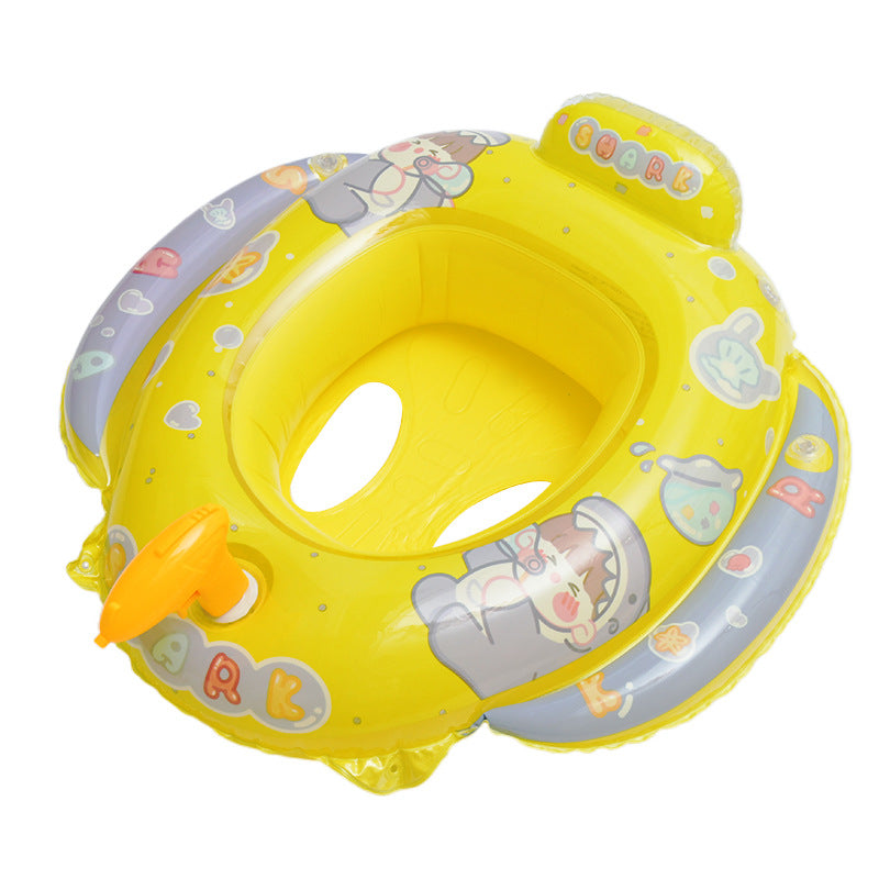 Large padded car horn boat steering wheel cross-border covered swimming ring infant swimming seat