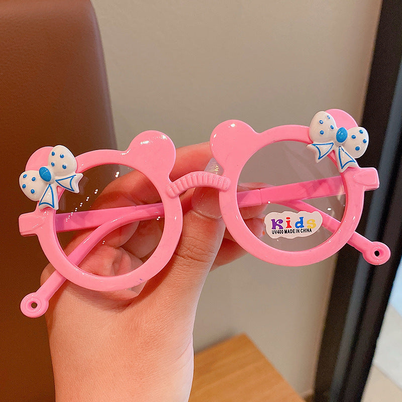 A Mickey children's sunglasses and sunglasses wholesale children's bow cartoon cute girl sun protection sunglasses factory 0.02KG