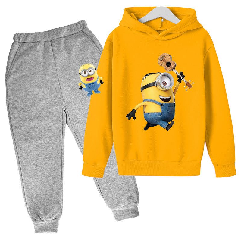 A children's hoodie set sweater trousers spring and autumn explosion new South East Asia Europe and the United States cartoon cute boys and girls