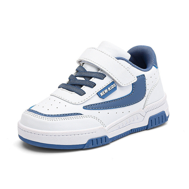 Zapatos para niños, zapatos deportivos casuales para niños, zapatos de suela blanda de cuero para niñas, zapatos blancos antideslizantes y resistentes al desgaste para niños 