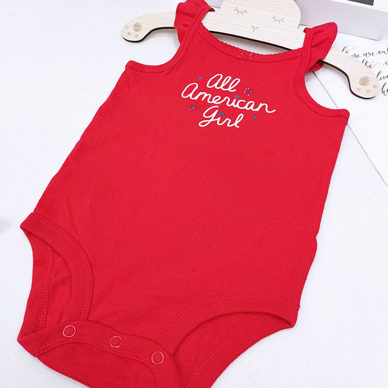 A baby's suspender wrapped buttocks, summer thin baby jumpsuit, pure cotton, summer triangle jumpsuit, crawling suit, sleeveless for men and women