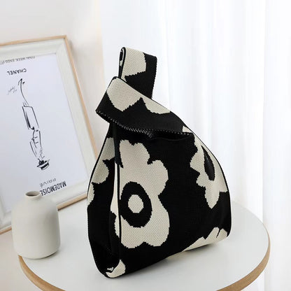 Bolso de mano, lindo bolso de animal, bolso de mujer de punto 