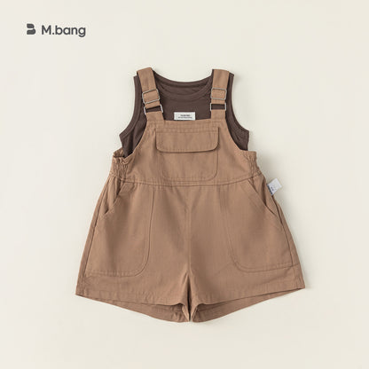 Conjunto de dos piezas de ropa de verano para niñas de Babycity, conjunto de chaleco y pechera para bebés, XT24072 