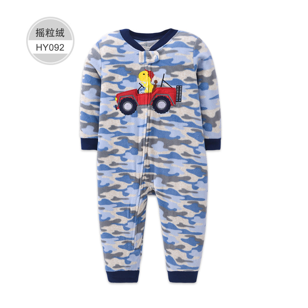 A Autumn and winter new baby onesie baby climbing clothes wholesale fleece Romper newborn clothes cross-border special supply