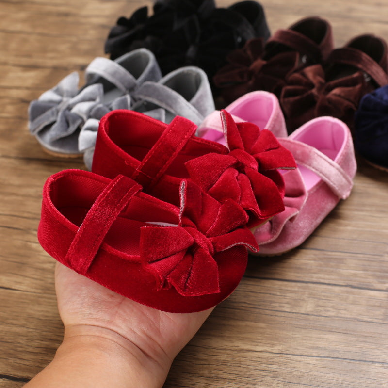 A Spring, summer and autumn 0-1 year old girl baby shoes soft sole fashion princess shoes baby toddler shoes