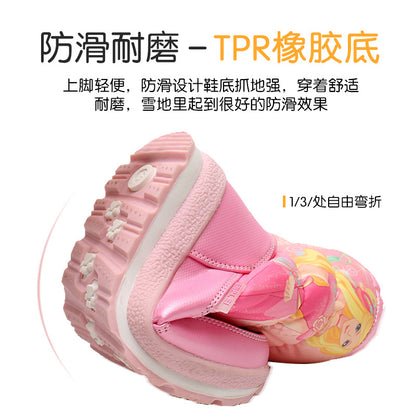 A Exports to Russia winter waterproof children's boots winter girls princess snow boots short boots thickened baby cotton shoes