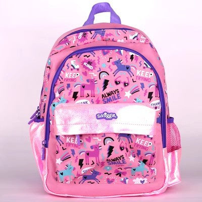 Mochila australiana Smiggle para estudiantes de primaria, mochila de tamaño mediano con peso reducido y mochila ultraligera. 