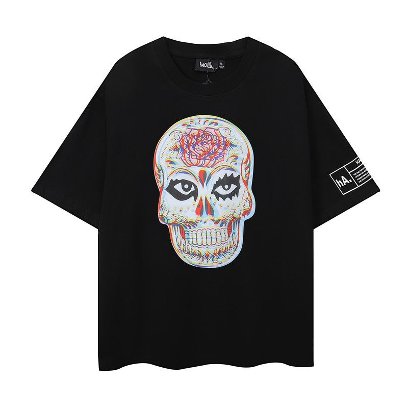 A HACULLA street minority art graffiti printed T-shirt bottoming shirt new cotton casual round neck and short sleeve in summer