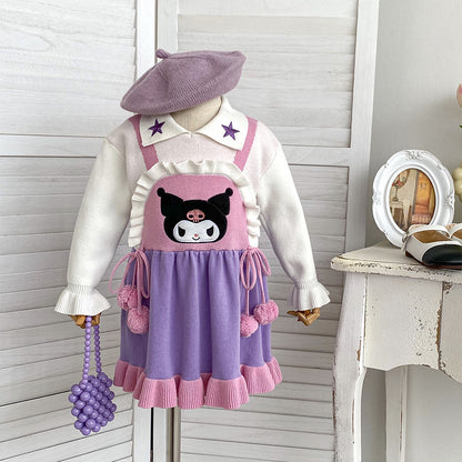 A Kulomie clothes girls princess dress autumn and winter new baby girl Lolita dress little girl birthday clothes