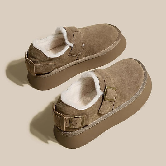 Raquetas de nieve de invierno Birkenstock para mujer, de algodón, cálidas e integradas, con piel esmerilada y gruesa, 1 kg 