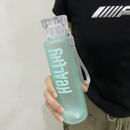 Una taza para beber de alta temperatura linda versión coreana de colegiala de Harajuku con gradiente simple de celebridad de Internet de vidrio de borosilicato alto 