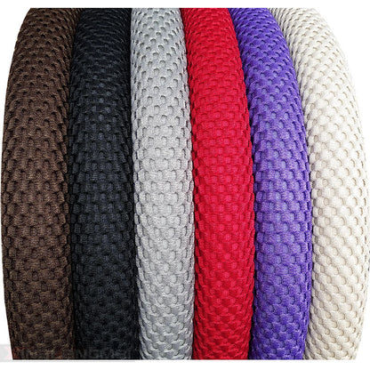 Massage Coarse Mesh Ringless Elastic Steering Wheel Cover Gear Cover Handbrake Cover Handlebar Cover 2-3 Piece Set (MOQ:10 SET ,If buy one piece need 1usd extra fee)