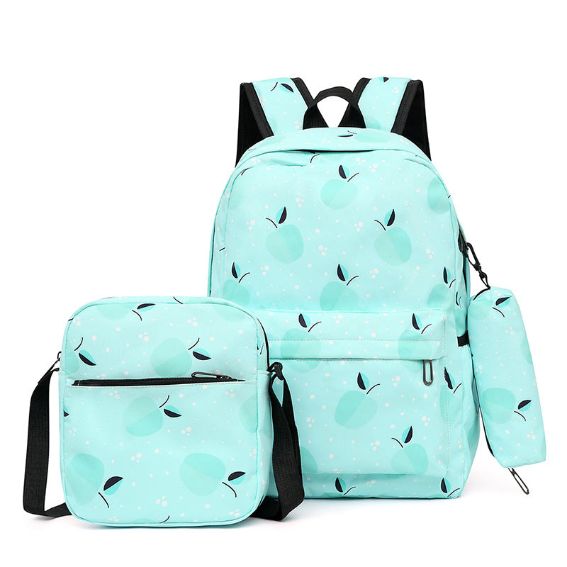 A children&#039;s colorful large-capacity fashion shoulder bag three-piece leisure sports bag three-in-one travel bag