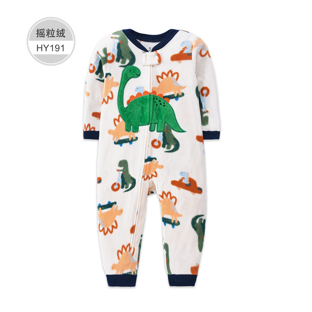 A source factory spot wholesale baby clothes baby pajamas fleece infant winter jersey onesie