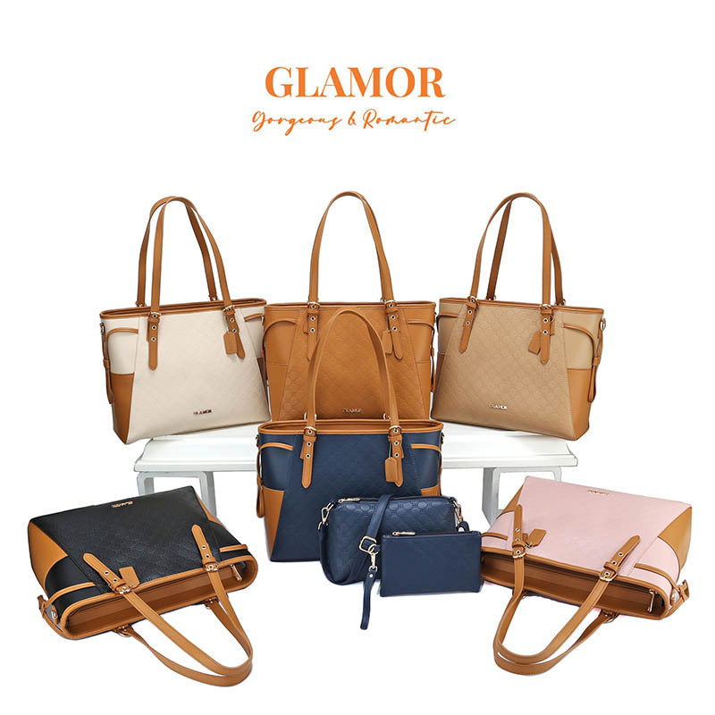 A Super Large Capacity Mommy Bag Foreign Trade Three piece Set Mother Bag Handbag One Shoulder Large Handbag Fashion Tote Bag