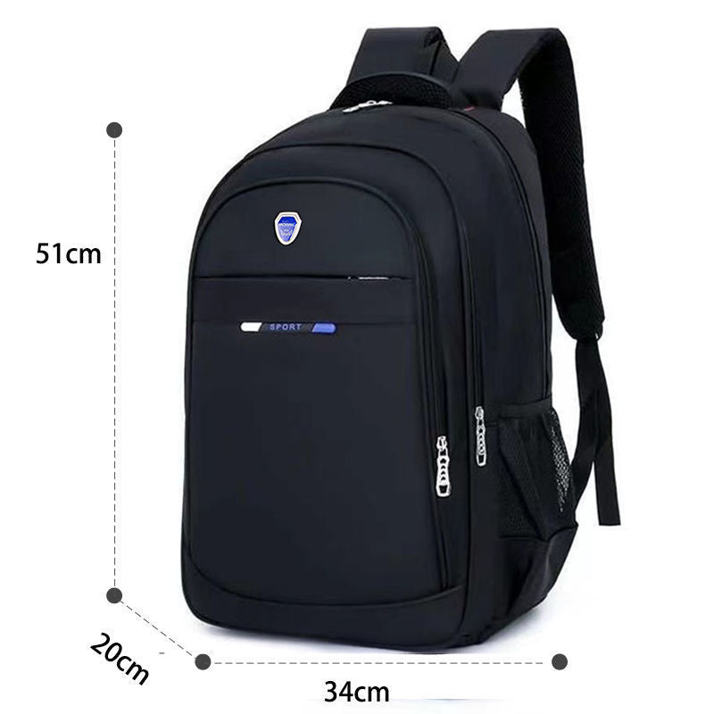 A Backpack Men's Super Large Capacity Junior High School and High School College Student School Bag Reinforced Durable Outdoor Travel Computer Backpack