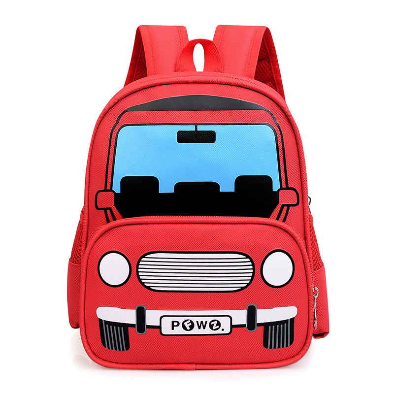 A car children's backpack, new Korean version, stylish backpack for travel, simple and fashionable, kindergarten boys and girls backpack