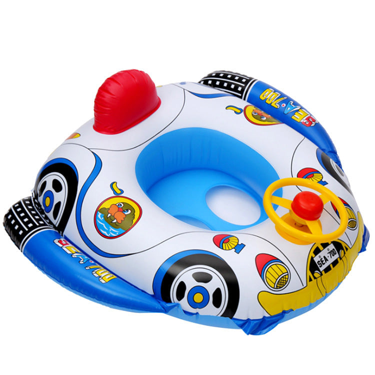 A internet celebrity with water gun airplane seat circle, children's swimming circle, cute cartoon baby water seat circle, inflatable swimming circle