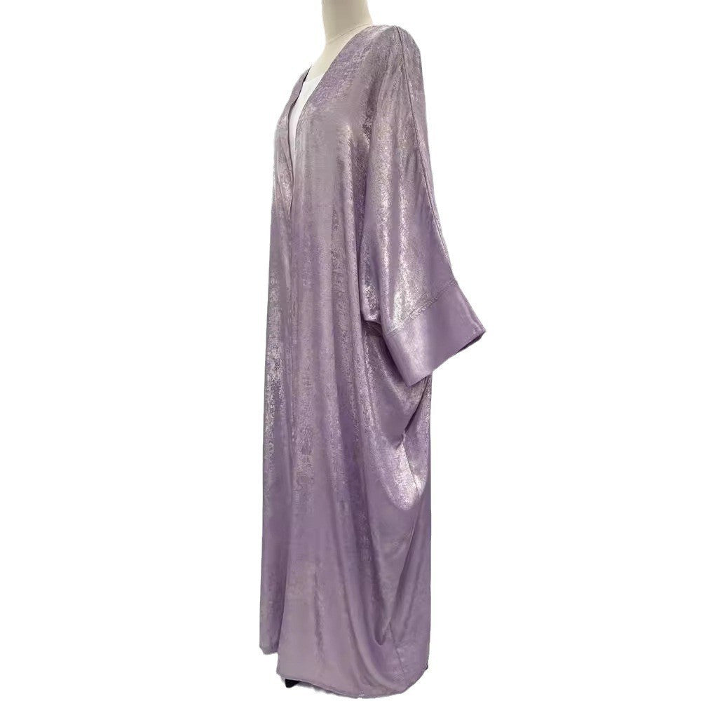 Women's clothing with Middle Eastern abaya Muslim bronzing robe