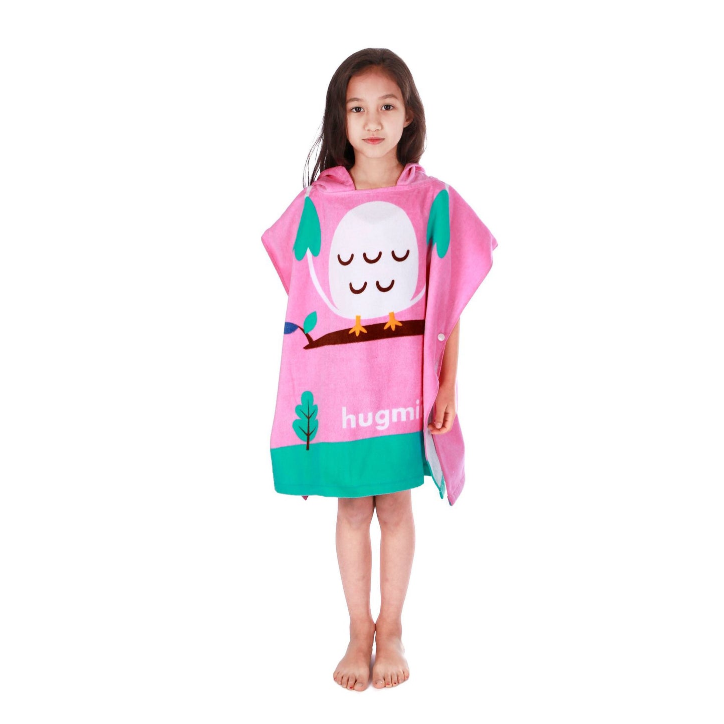 A children's bathrobe in stock, Amazon's best-selling European and American cartoon wearable shower towel, extended pure cotton hooded cape  100% cotton 0.34kg