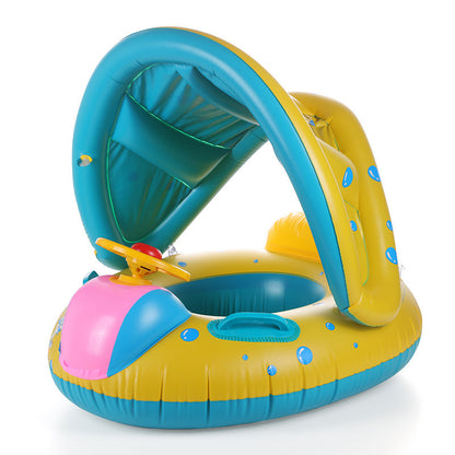 Large padded car horn boat steering wheel cross-border covered swimming ring infant swimming seat