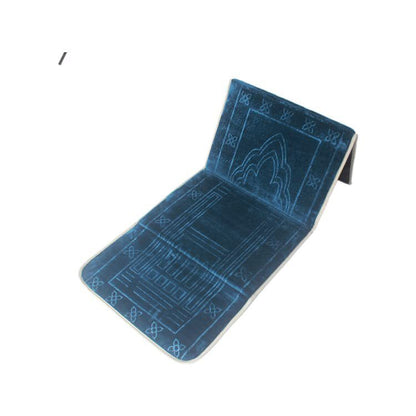 A manufacturer's direct sales Raschel fabric portable prayer blanket size 55 * 110 folding prayer blanket backrest prayer blanket