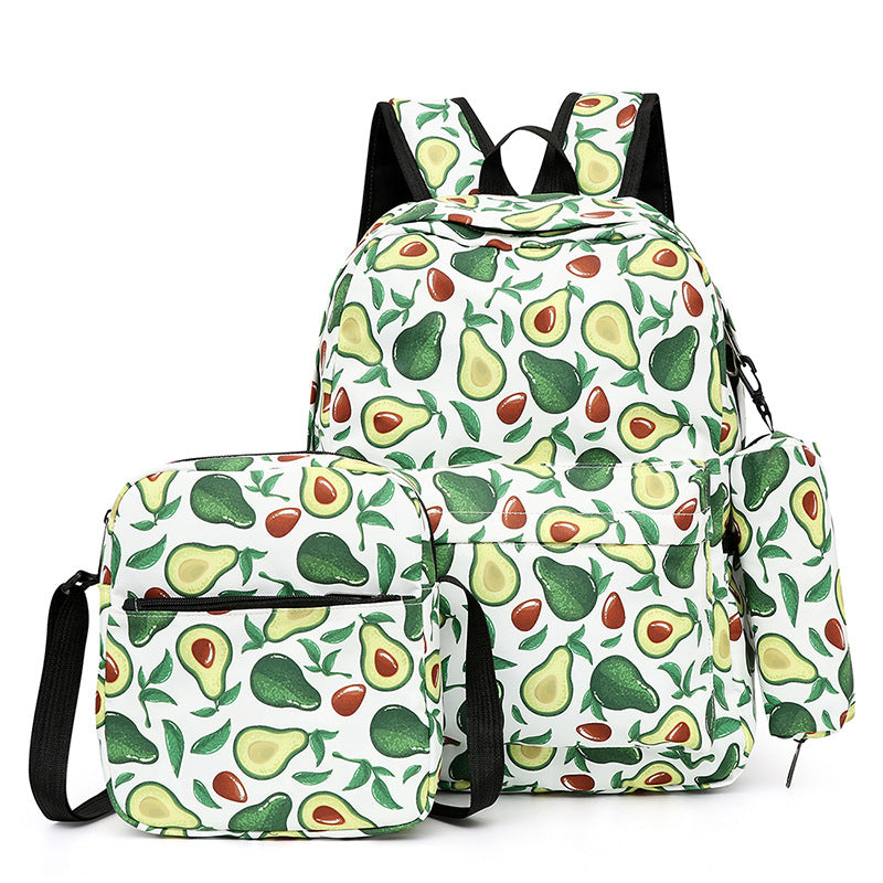 A children&#039;s colorful large-capacity fashion shoulder bag three-piece leisure sports bag three-in-one travel bag