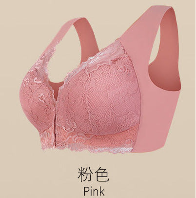 Front buckle plus size rims-free foreign trade bra underwear big breasts small comfortable breathable ladies WEIGHT:0.1KG