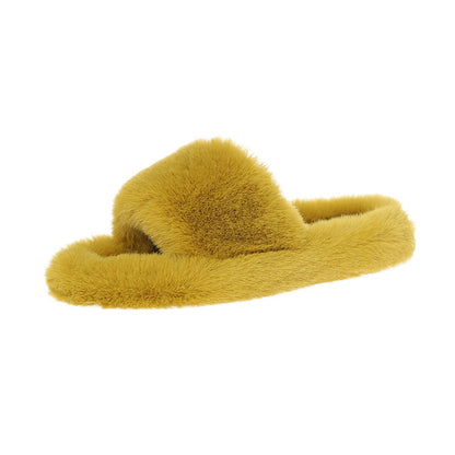 , net infrared wear slippers in fitting room, women&#039;s clothing store, new cotton mop fashion in autumn and winter, Mao Mao slippers wholesale. 0.35kg