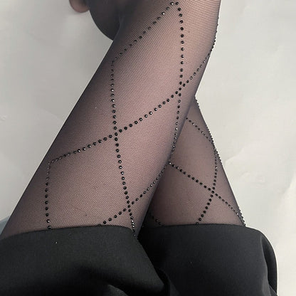 New product recommendation: hot diamond stockings, mesh with diamond black pantyhose, romantic women's diamond diamond diamond thin velvet, can be cut freely