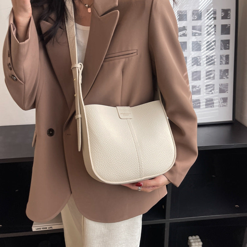 One shoulder crossbody bag casual retro bucket bag women's bag 0.42KG